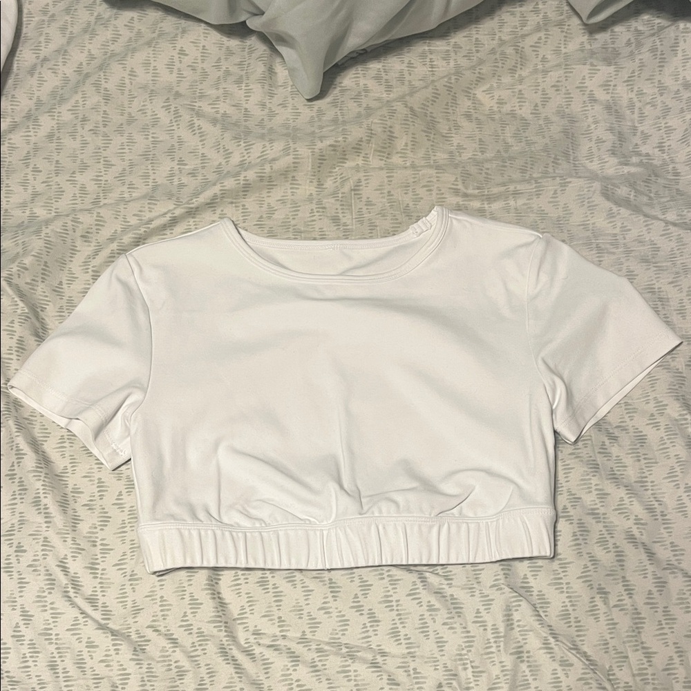 Elegant White Women's Crop Top